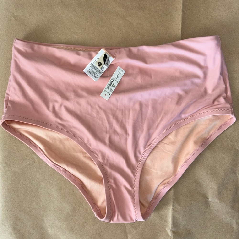 Madewell | pink swim bottom xl